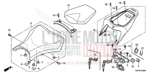 SELLA (CBR1000RR/RA) CBR1000RRC di 2012